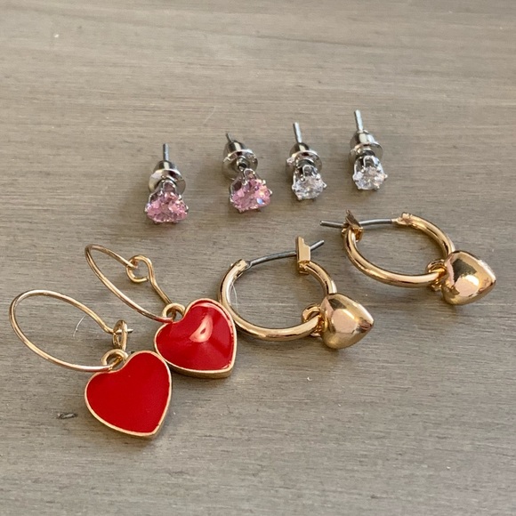 NEW BP Nordstrom ❤️ huggie earrings w/ CZ studs - Picture 3 of 7